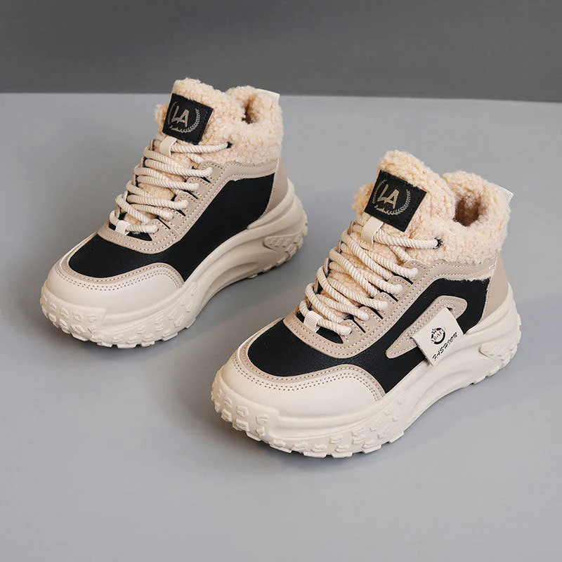Damen Sportliche High-Top Sneakers mit kuscheligem Innenfutter und rutschfester Sohle - Image 6