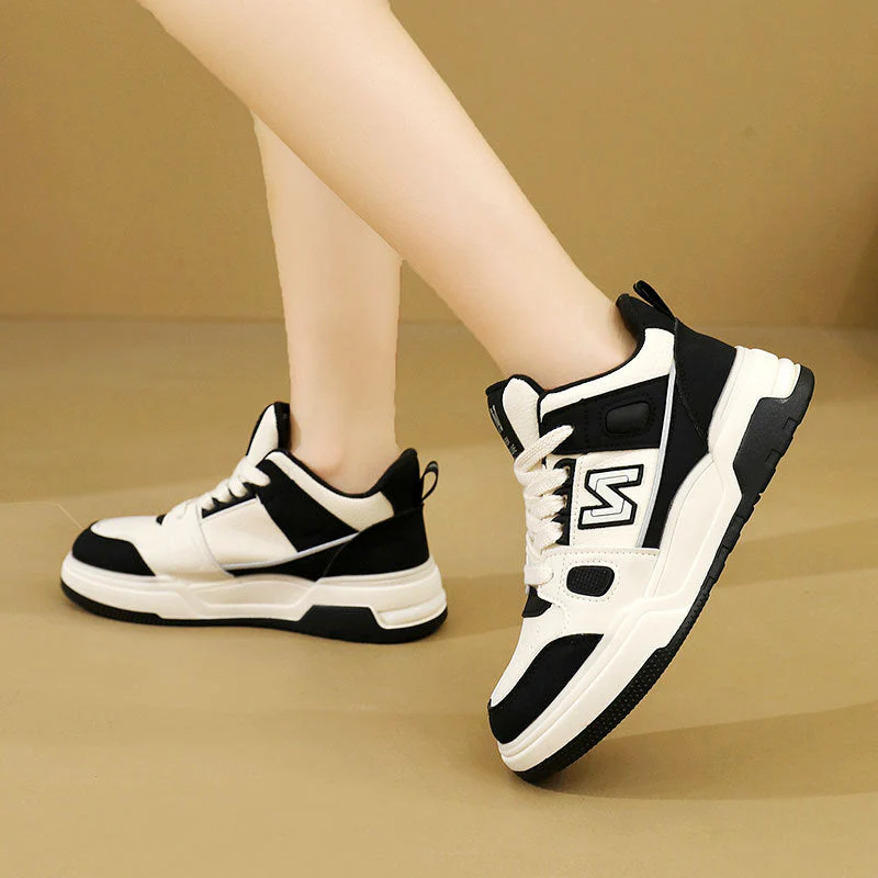 Damen Sportliche High-Top Sneakers mit modischem Design und atmungsaktiver Oberflächenstruktur - Image 2