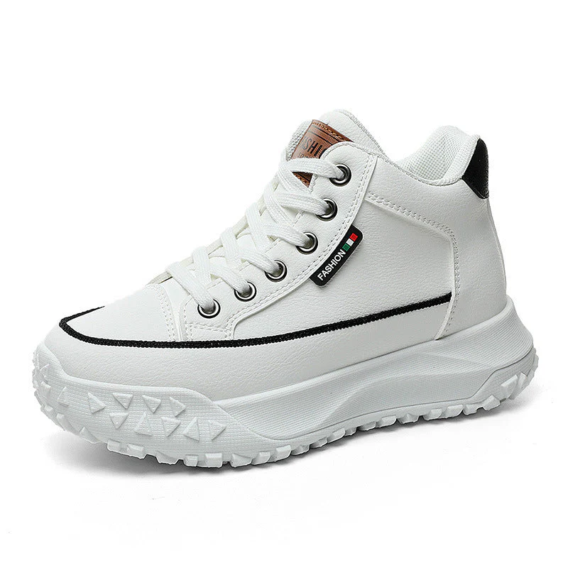Damen Sportliche High-Top Sneakers mit rutschfester Gummisohle und hohem Tragekomfort - Image 4