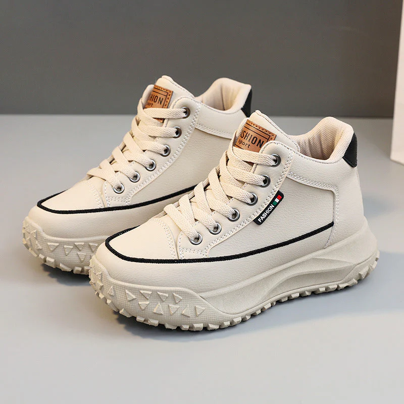 Damen Sportliche High-Top Sneakers mit rutschfester Gummisohle und hohem Tragekomfort - Image 5