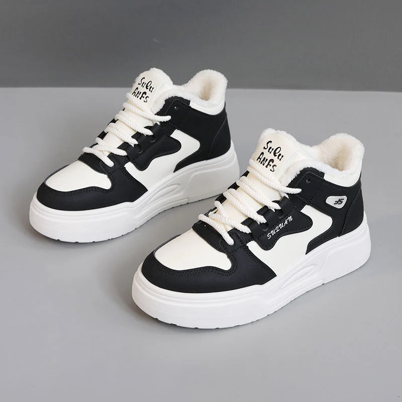Damen Sportliche High-Top Sneakers mit weichem Fleece-Futter - Image 6
