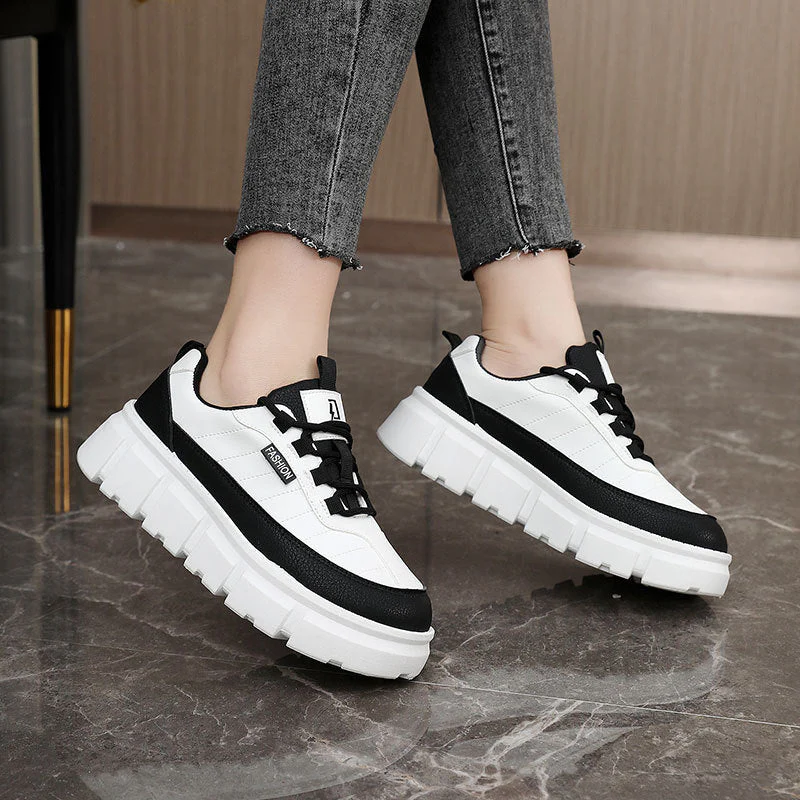 Damen Sportliche Plateau Sneaker - Image 3
