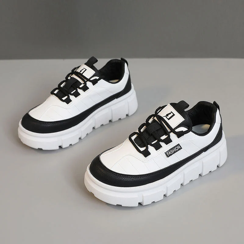 Damen Sportliche Plateau Sneaker - Image 5