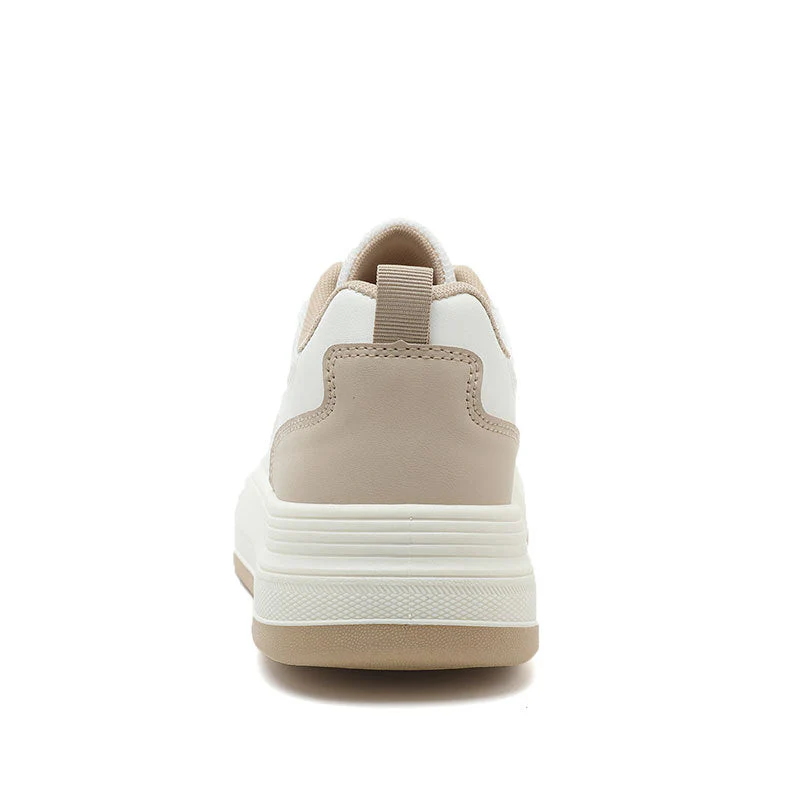 Damen sportliche Plateau-Sneaker mit atmungsaktivem Mesh-Obermaterial und dämpfender Sohle