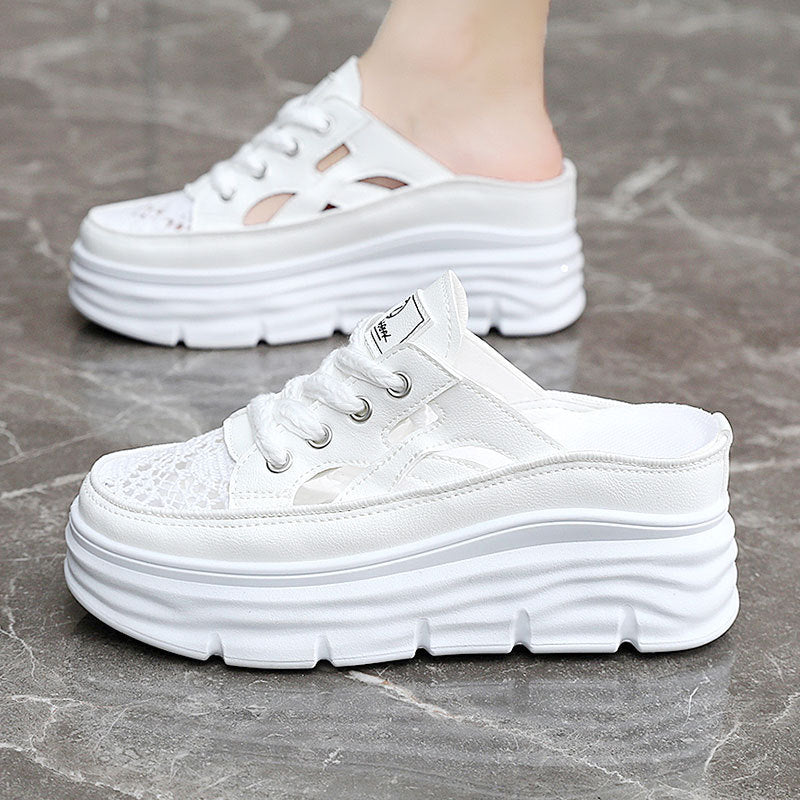 Damen Sportliche Plateau-Sneaker mit atmungsaktiver Mesh-Oberfläche - Image 3