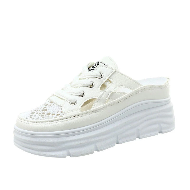 Damen Sportliche Plateau-Sneaker mit atmungsaktiver Mesh-Oberfläche - Image 4