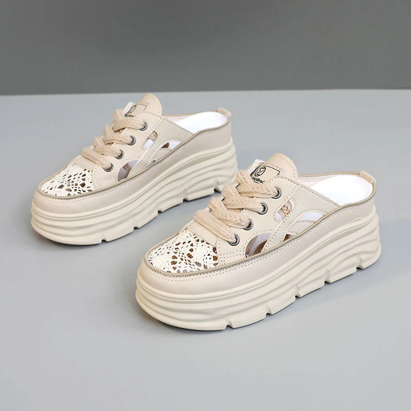 Damen Sportliche Plateau-Sneaker mit atmungsaktiver Mesh-Oberfläche - Image 6