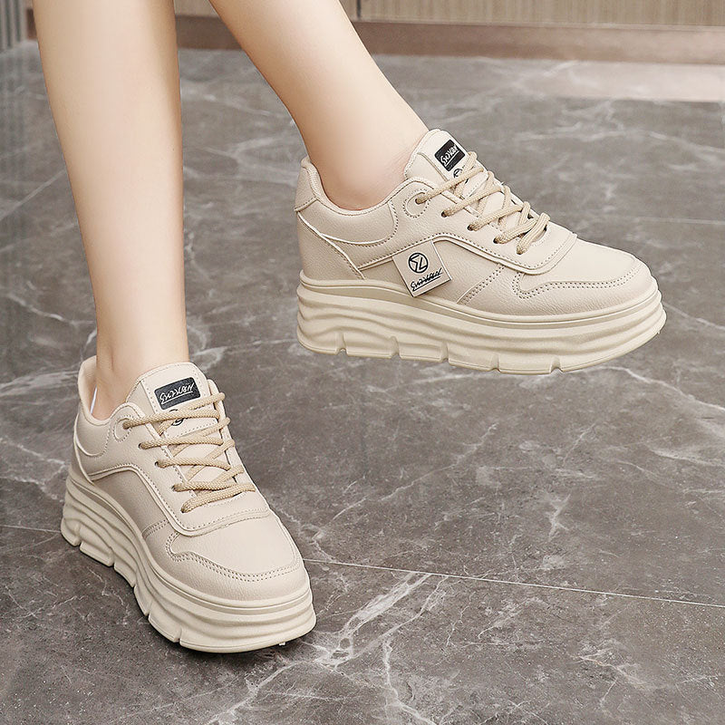Damen Sportliche Plateau-Sneaker mit dämpfender Sohle und atmungsaktivem Obermaterial - Image 2