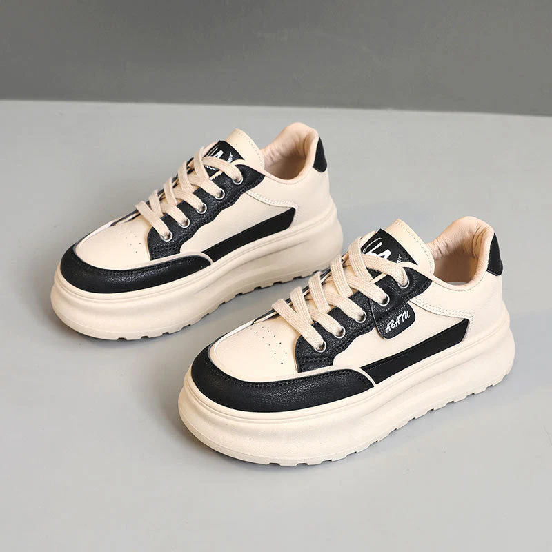 Damen Sportliche Plateau-Sneaker mit modischem Design und dämpfender Sohle - Image 5