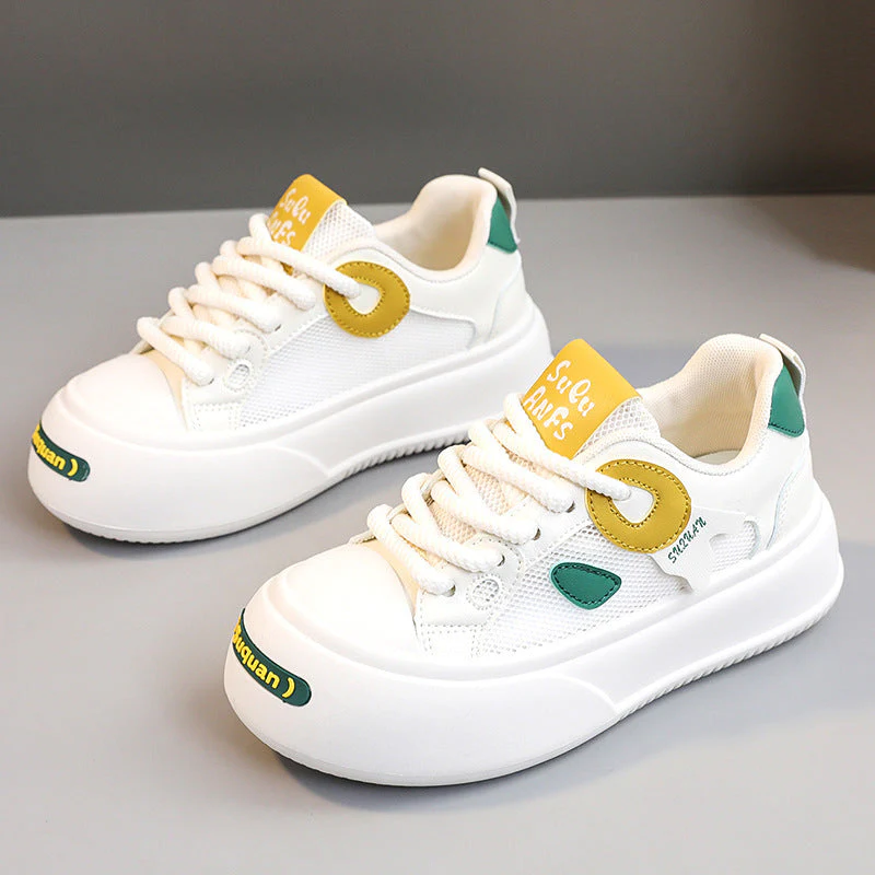 Damen Sportliche Plateau Sneakers mit atmungsaktivem Mesh-Obermaterial und dämpfender Sohle - Image 5