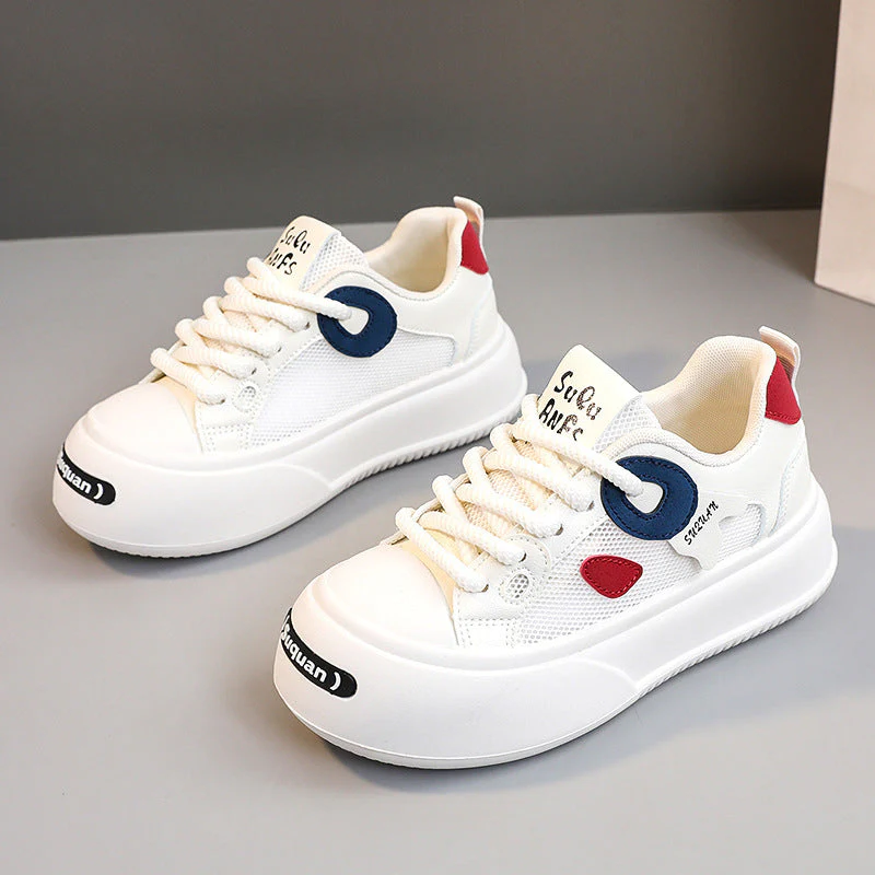 Damen Sportliche Plateau Sneakers mit atmungsaktivem Mesh-Obermaterial und dämpfender Sohle - Image 7