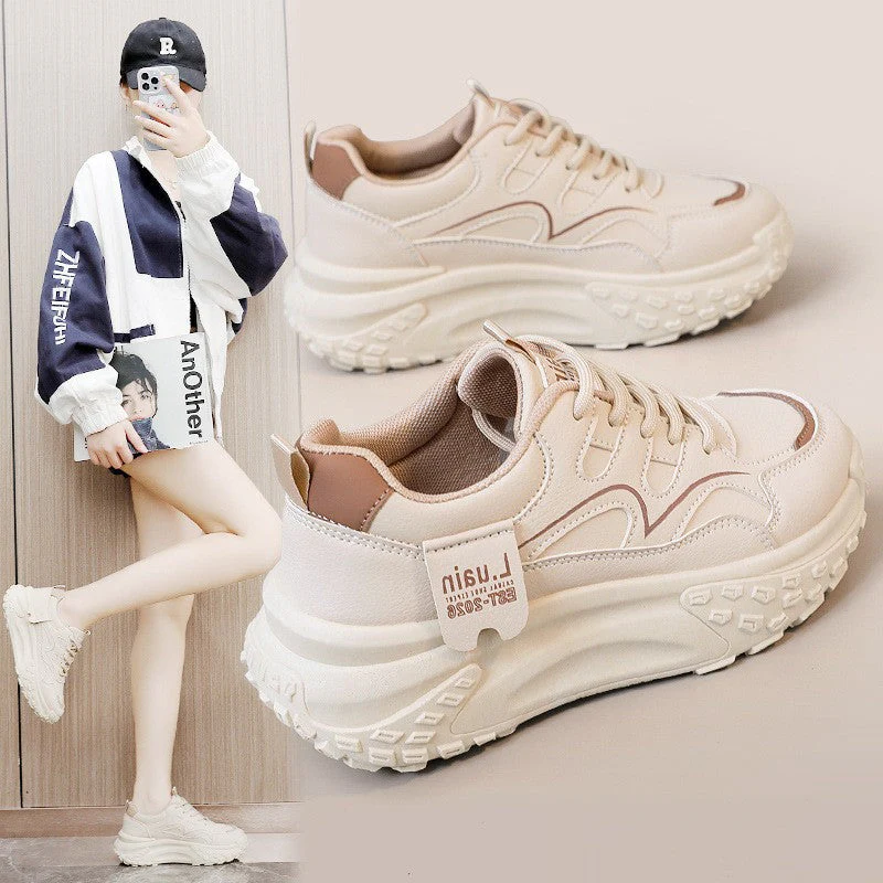 Damen Sportliche Plattform Sneakers mit dämpfender Sohle und atmungsaktivem Obermaterial - Image 3