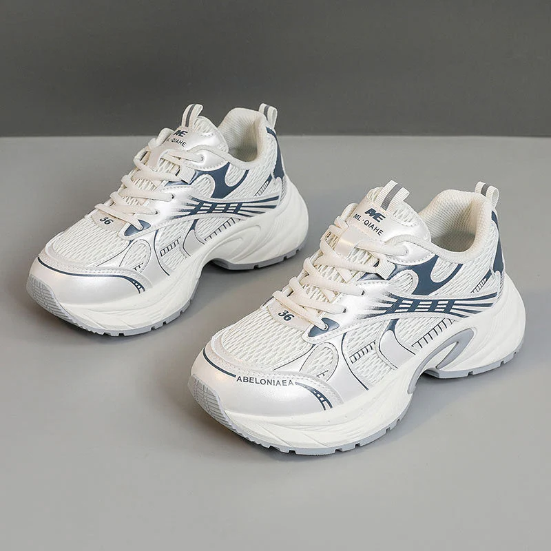 Damen Sportliche Sneaker mit atmungsaktivem Netz-Material und stoßdämpfender Sohle - Image 8