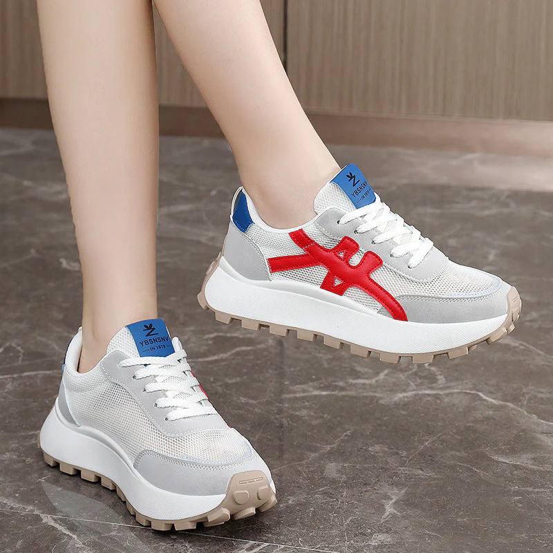 Damen Sportliche Sneaker mit atmungsaktiver Mesh-Oberfläche und dämpfendem Komfort - Image 3