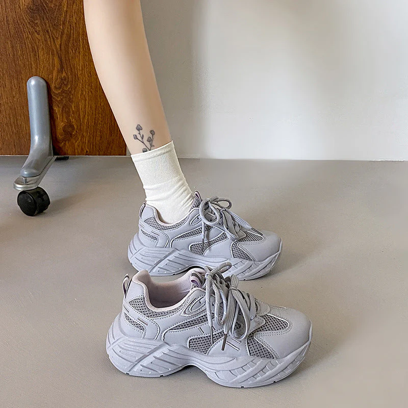 Damen Sportliche Sneaker mit atmungsaktiver Mesh-Oberfläche und dämpfender Sohle - Image 3