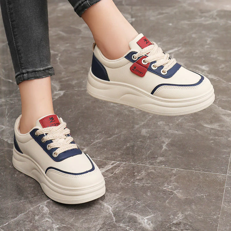 Damen Sportliche Sneaker mit atmungsaktiver Oberflächenstruktur und dämpfendem Fußbett - Image 2