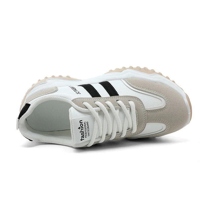 Damen Sportliche Sneaker mit atmungsaktiver Oberflächenstruktur und rutschfester Laufsohle
