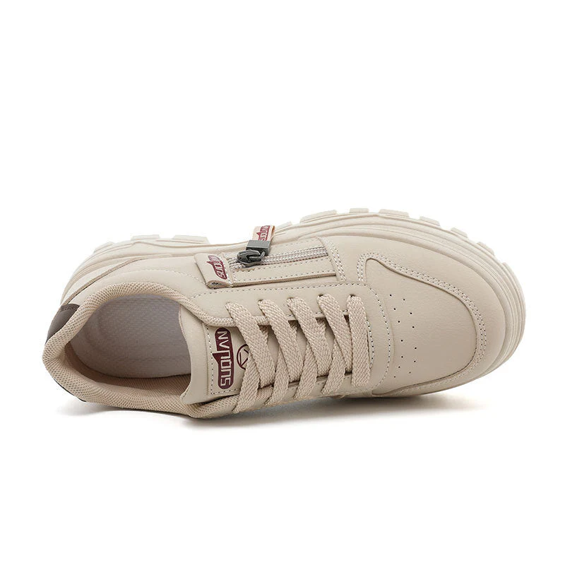 Damen Sportliche Sneaker mit praktischem Reißverschluss und rutschfester Sohle