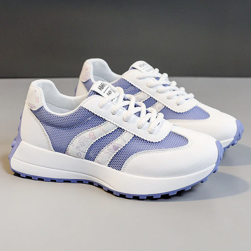 Damen Sportliche Sneakers mit atmungsaktivem Mesh-Obermaterial und flexibler Sohle