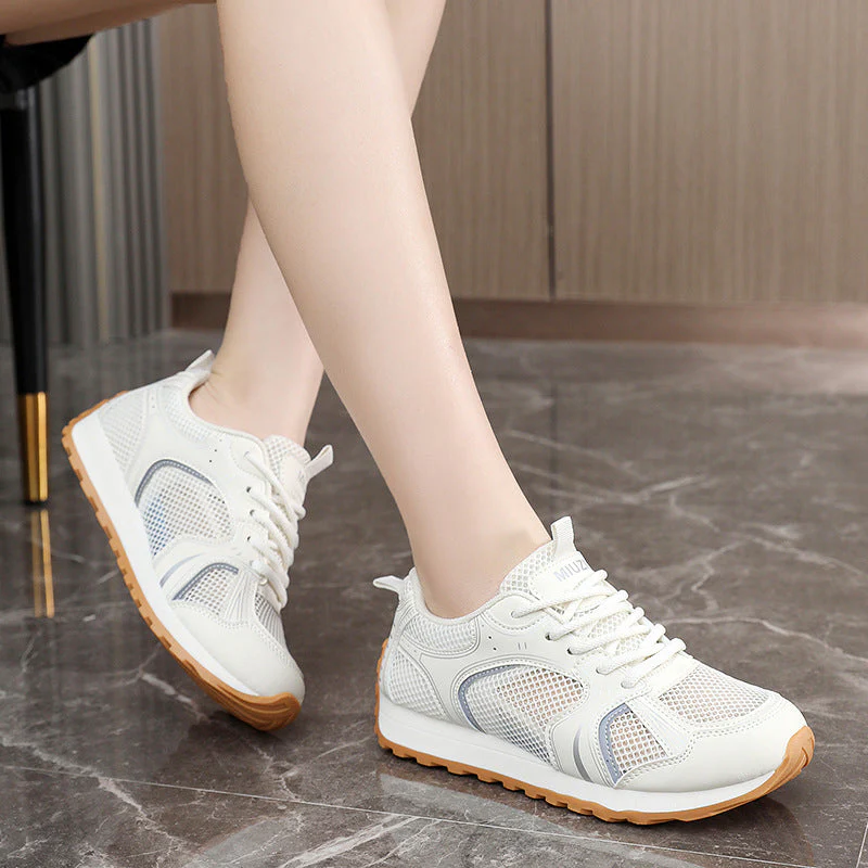 Damen Sportliche Sneakers mit atmungsaktivem Mesh-Obermaterial und stoßdämpfendem Fußbett - Image 3