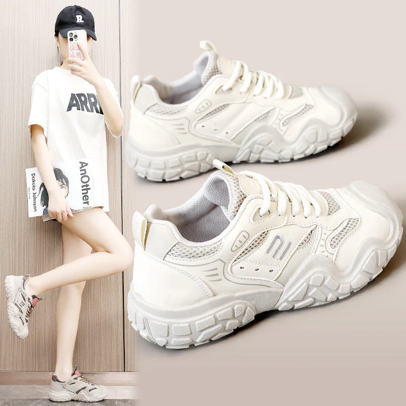 Damen Sportliche Sneakers mit atmungsaktivem Mesh-Obermaterial und strapazierfähiger Laufsohle - Image 2