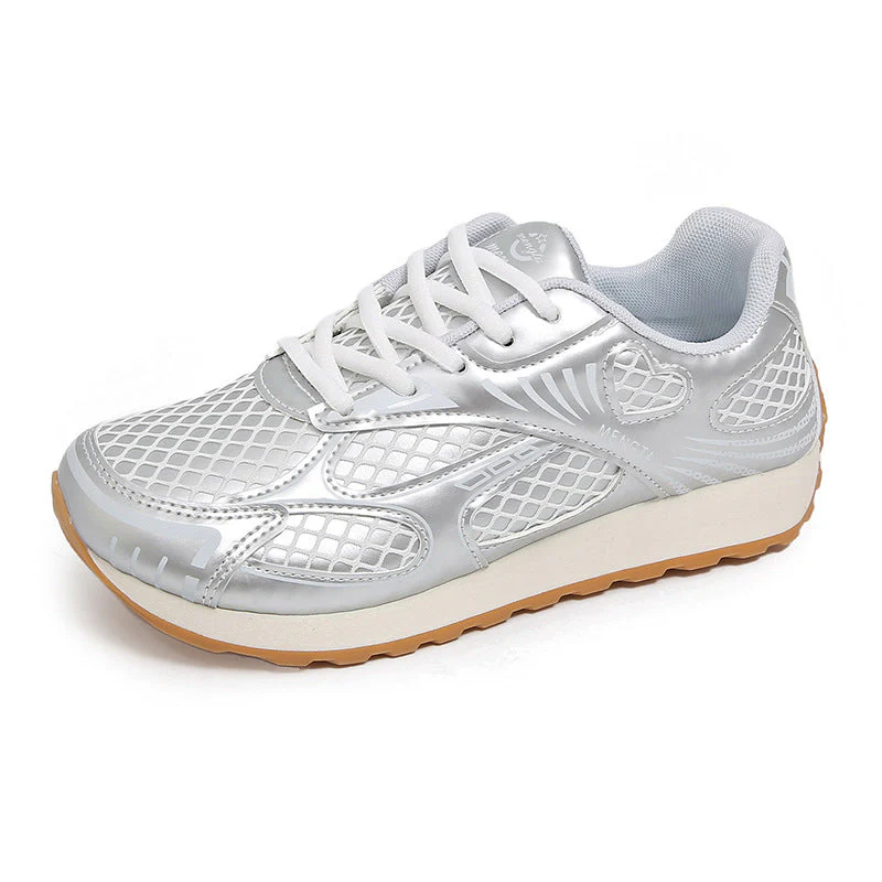 Damen Sportliche Sneakers mit atmungsaktivem Netzoberteil und flexibler Laufsohle - Image 5
