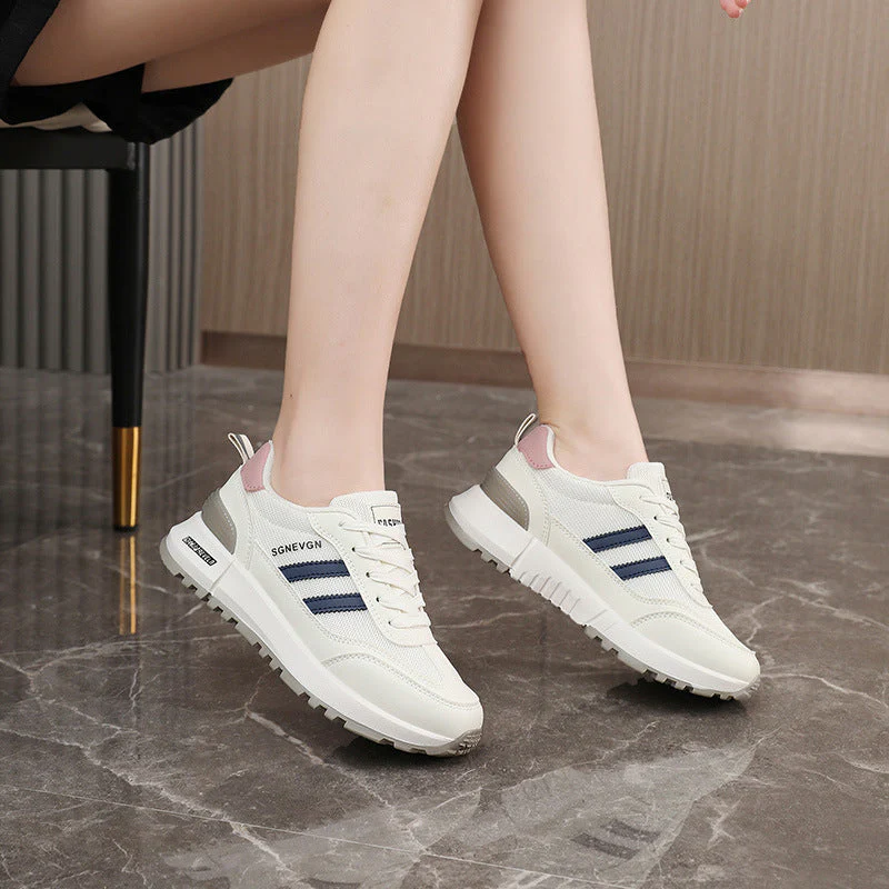 Damen Sportliche Sneakers mit atmungsaktiver Mesh-Oberfläche und dämpfender Laufsohle    1771555409 - Image 3