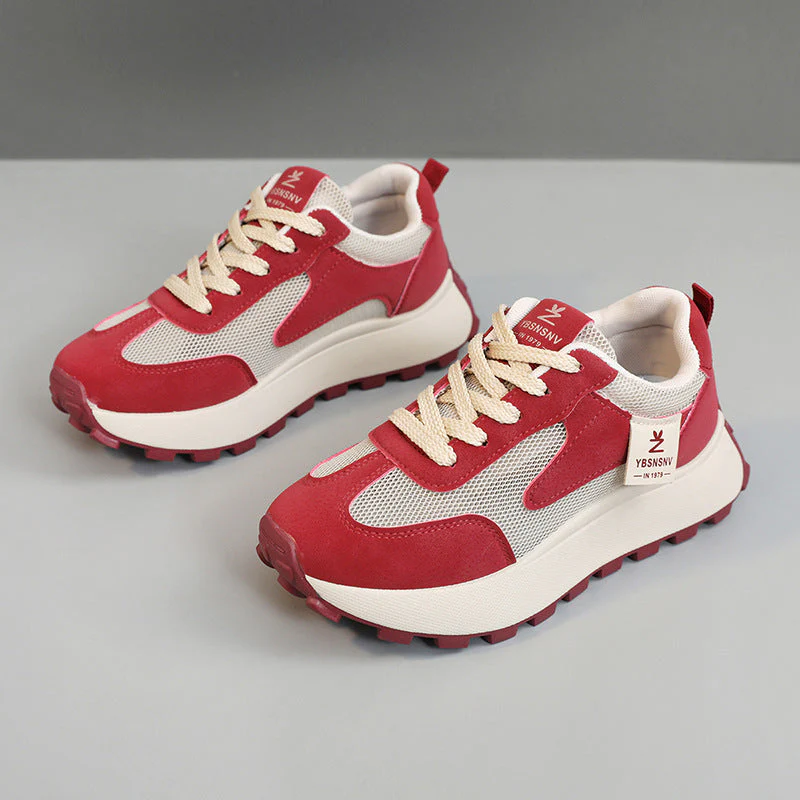 Damen Sportliche Sneakers mit atmungsaktiver Mesh-Oberfläche und dämpfender Laufsohle    1771555985 - Image 7