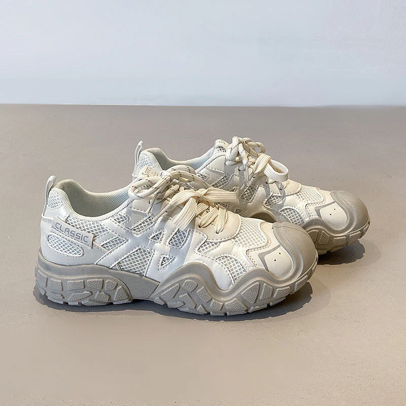 Damen sportliche Sneakers mit atmungsaktiver Mesh-Oberfläche und rutschfester Sohle