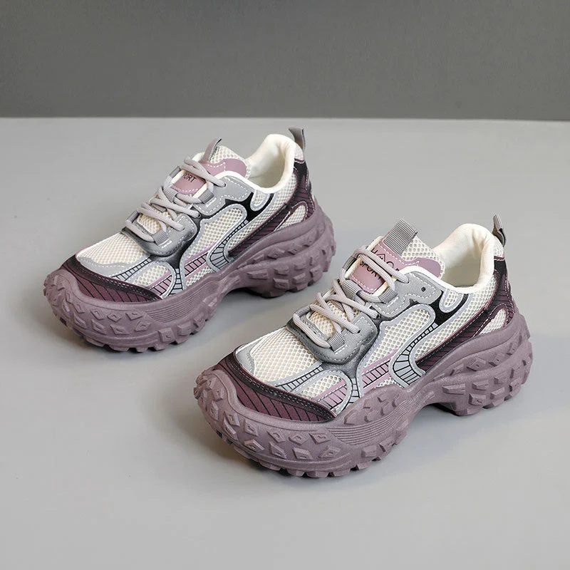 Damen Sportliche Sneakers mit atmungsaktiver Mesh-Oberfläche und stabiler Laufsohle - Image 5