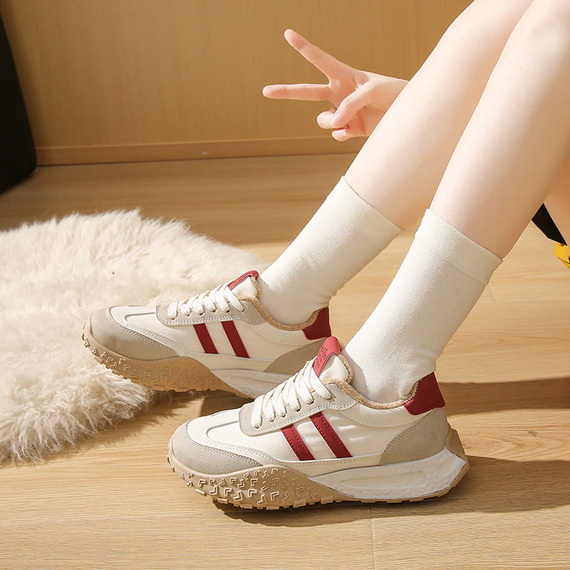 Damen Sportliche Sneakers mit bequemem Fleece-Innenfutter und rutschfester Sohle - Image 2