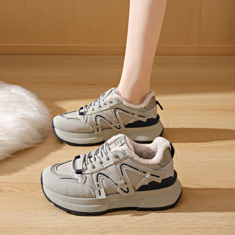Damen Sportliche Sneakers mit bequemer Fleece-Innenausstattung - Image 2