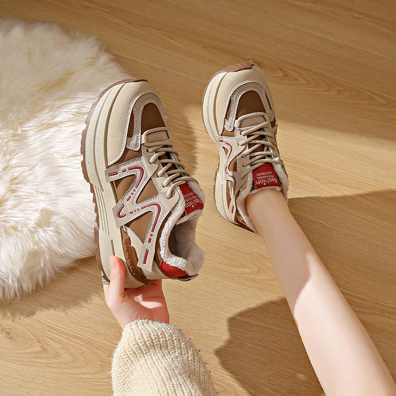 Damen Sportliche Sneakers mit bequemer Fleece-Innenausstattung - Image 3