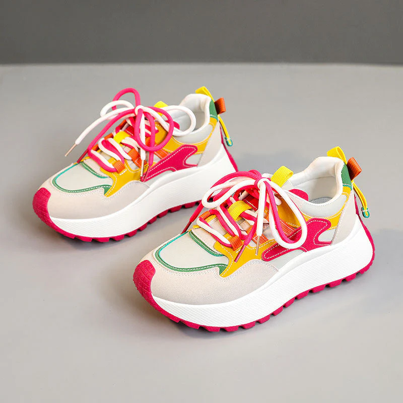 Damen Sportliche Sneakers mit buntem Design und rutschfester Sohle - Image 6