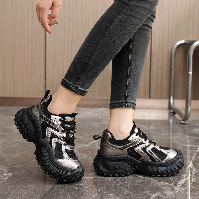 Damen sportliche Sneakers mit dämpfendem Komfort und atmungsaktiver Netzstruktur - Image 2