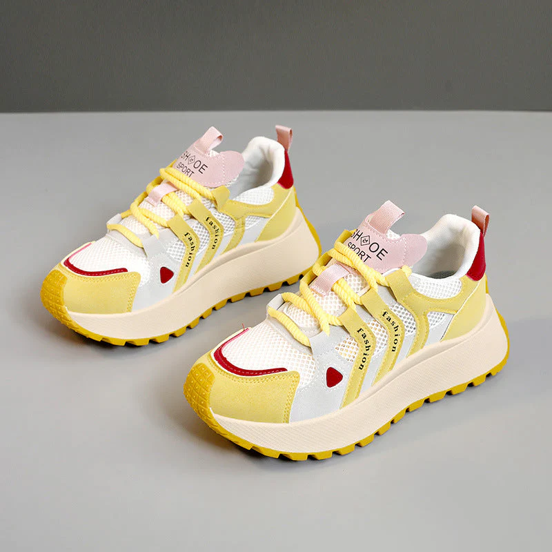 Damen Sportliche Sneakers mit dämpfender Laufsohle und strapazierfähigem Obermaterial