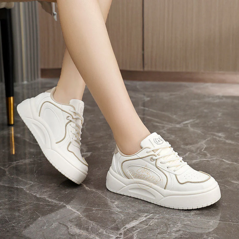 Damen Sportliche Sneakers mit herausnehmbarer Dämpfungstechnologie und hochwertiger Oberflächenstruktur - Image 3