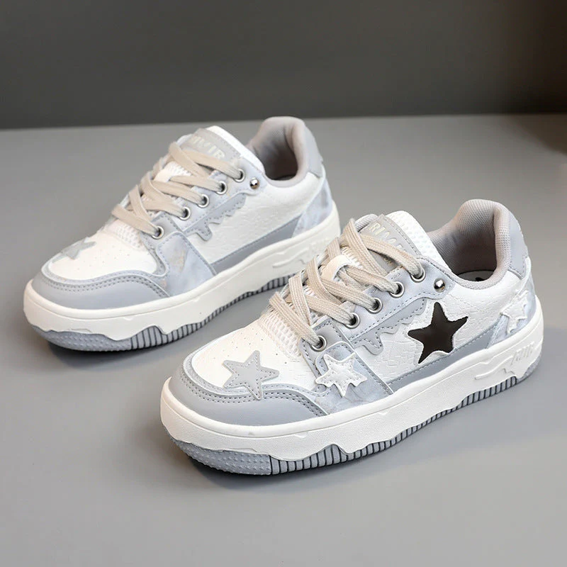Damen Sportliche Sneakers mit modischem Stern-Design und atmungsaktiver Oberflächenstruktur - Image 5