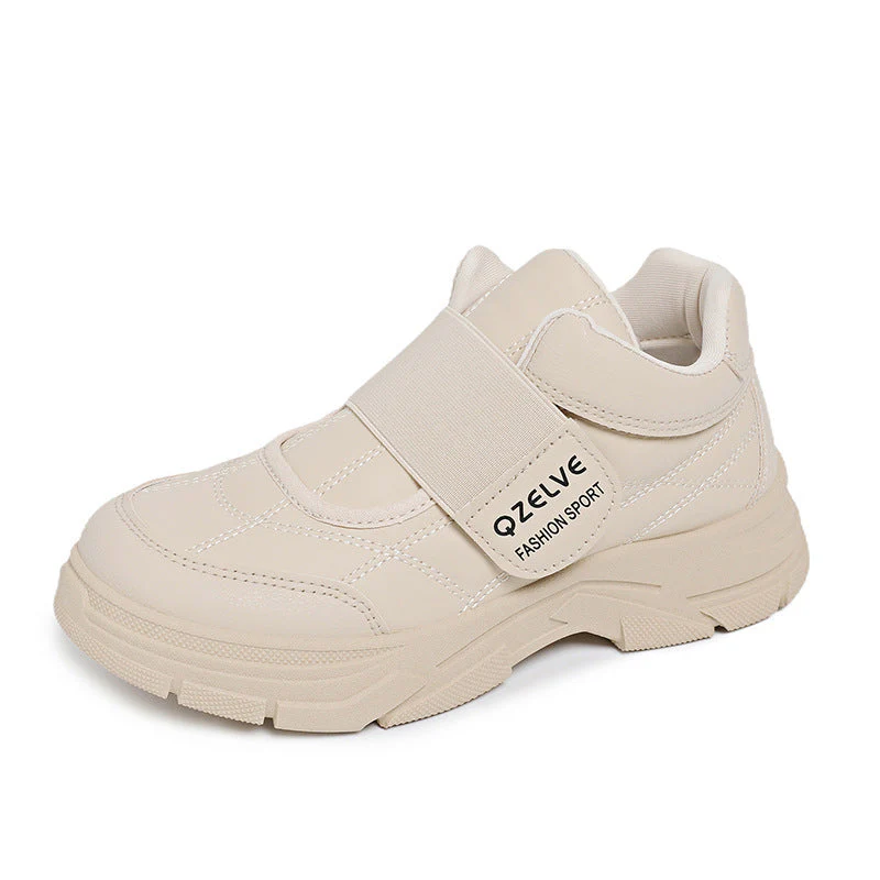 Damen Sportliche Sneakers mit rutschfestem Velours-Obermaterial und komfortabler Klettverschluss-Optik - Image 4