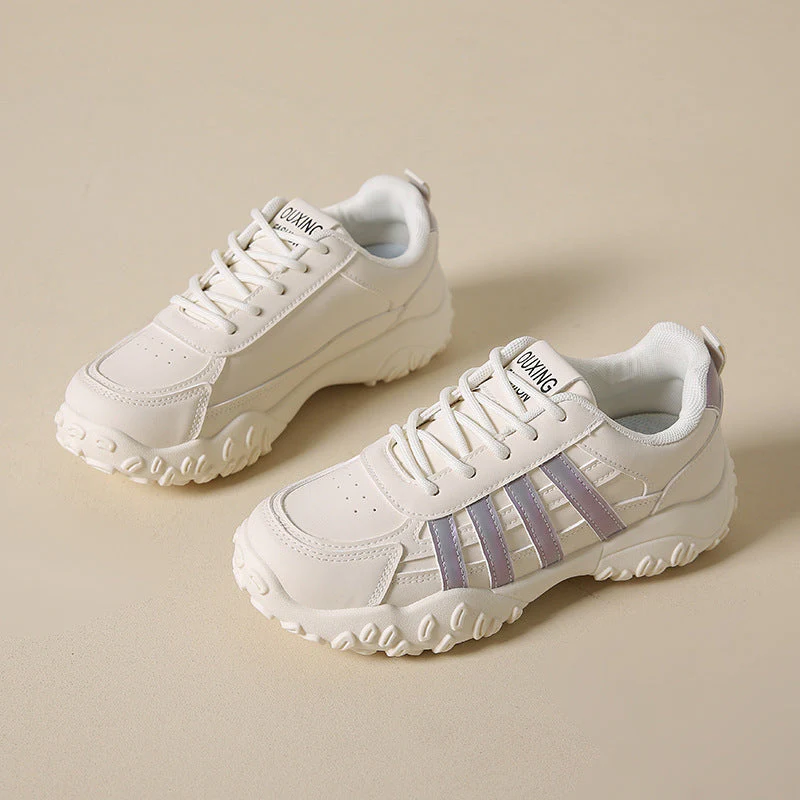 Damen Sportliche Sneakers mit rutschfester Laufsohle und atmungsaktivem Obermaterial