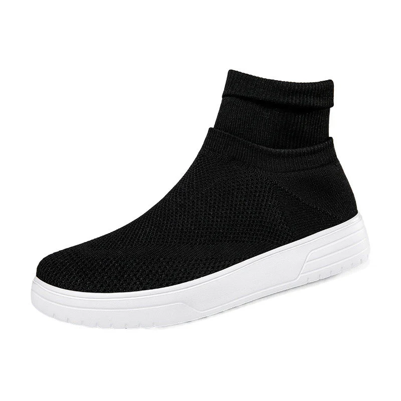 Damen Sportliche Stricksneaker mit elastischem Knöchelschutz und rutschfestem Profil - Image 3