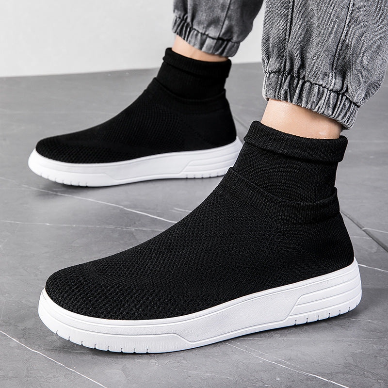 Damen Sportliche Stricksneaker mit elastischem Knöchelschutz und rutschfestem Profil - Image 5