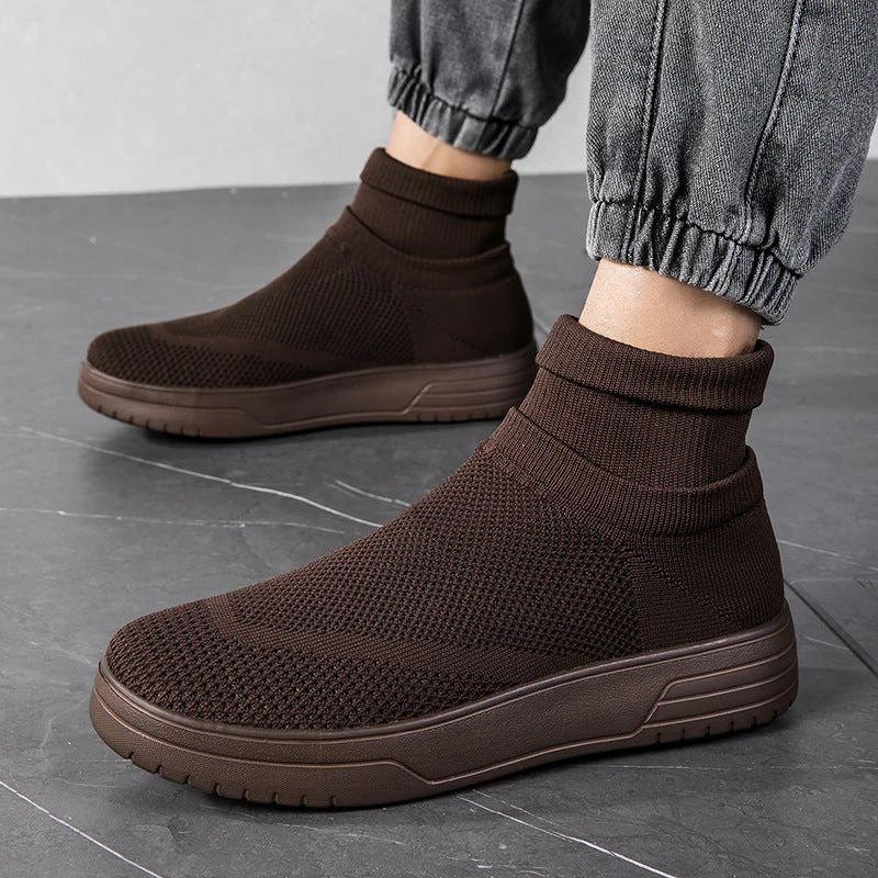 Damen Sportliche Stricksneaker mit elastischem Knöchelschutz und rutschfestem Profil - Image 7