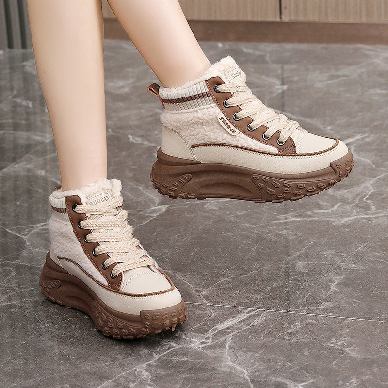 Damen Sportliche Winter Sneaker mit kuscheligem Innenfutter und rutschfester Laufsohle - Image 3