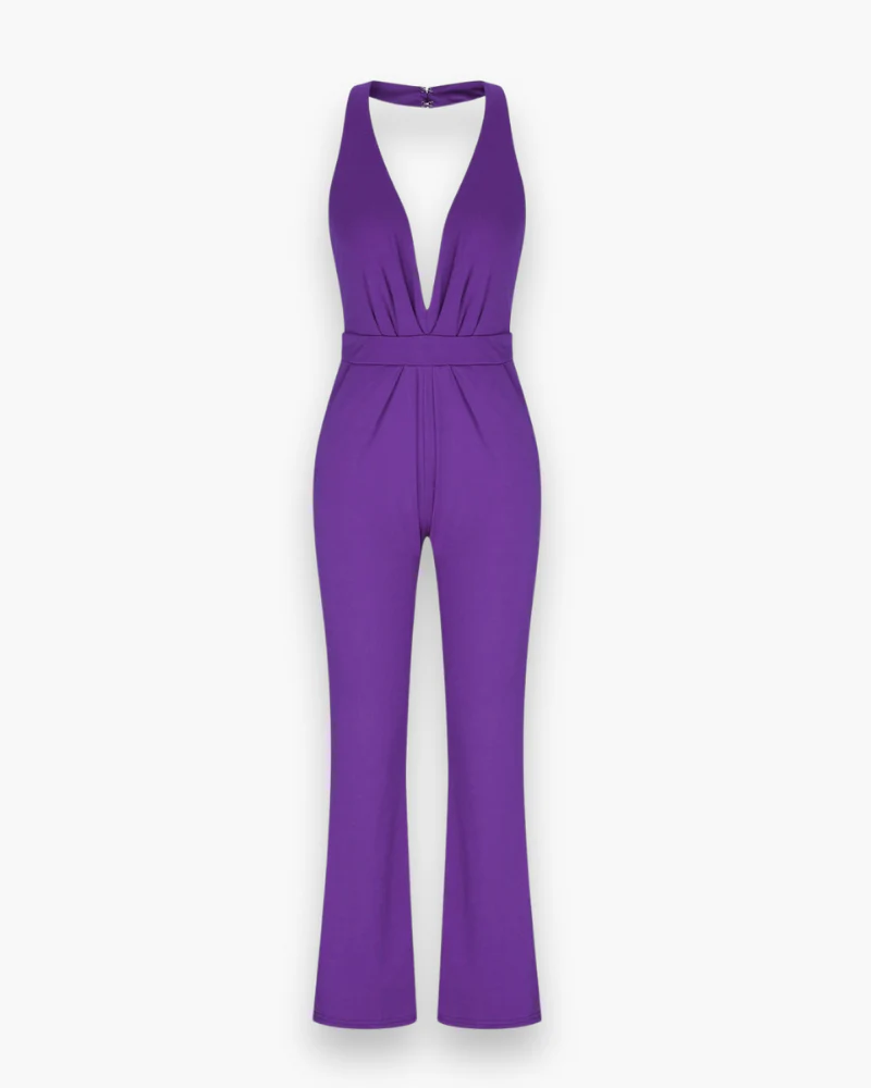 Damen Stilvoll Tief Schnitt Jumpsuit | Elegante - Image 12