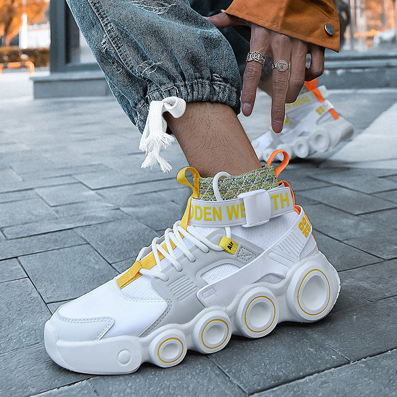Damen Streetwear High-Top Sneakers mit innovativem Riemensystem - Image 3