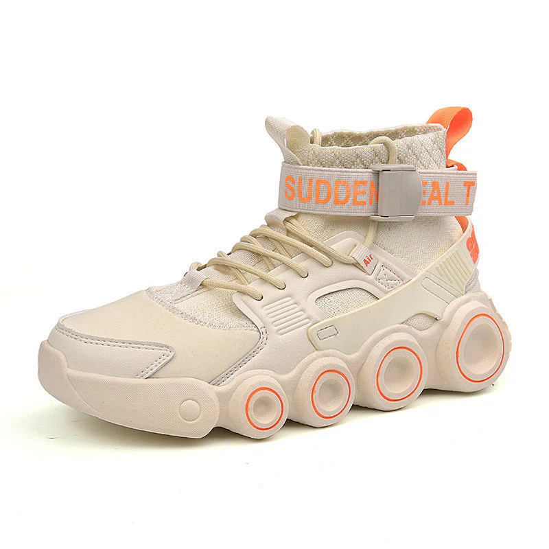 Damen Streetwear High-Top Sneakers mit innovativem Riemensystem - Image 4