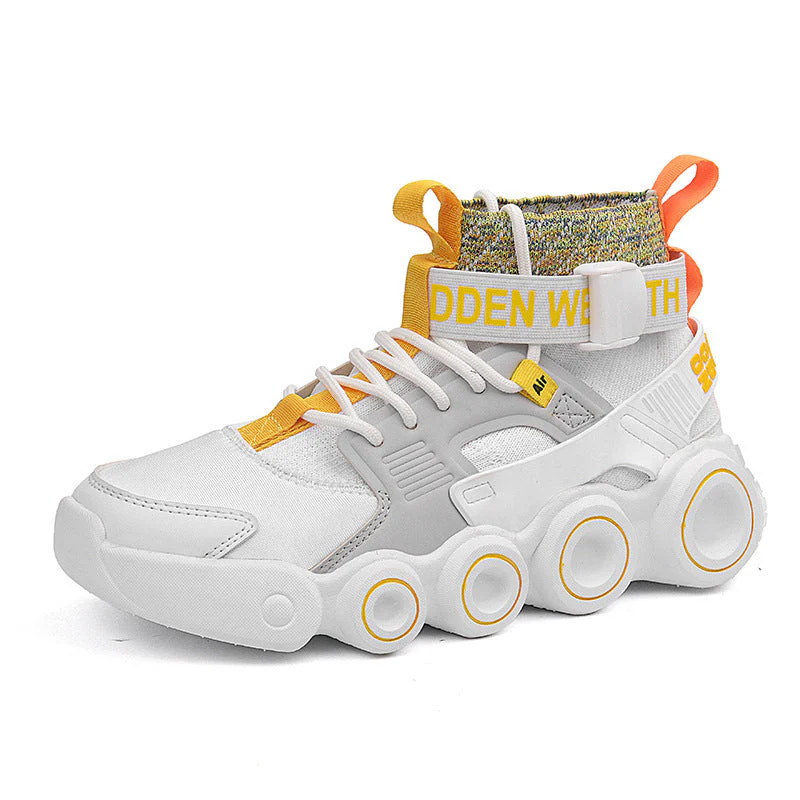 Damen Streetwear High-Top Sneakers mit innovativem Riemensystem - Image 5