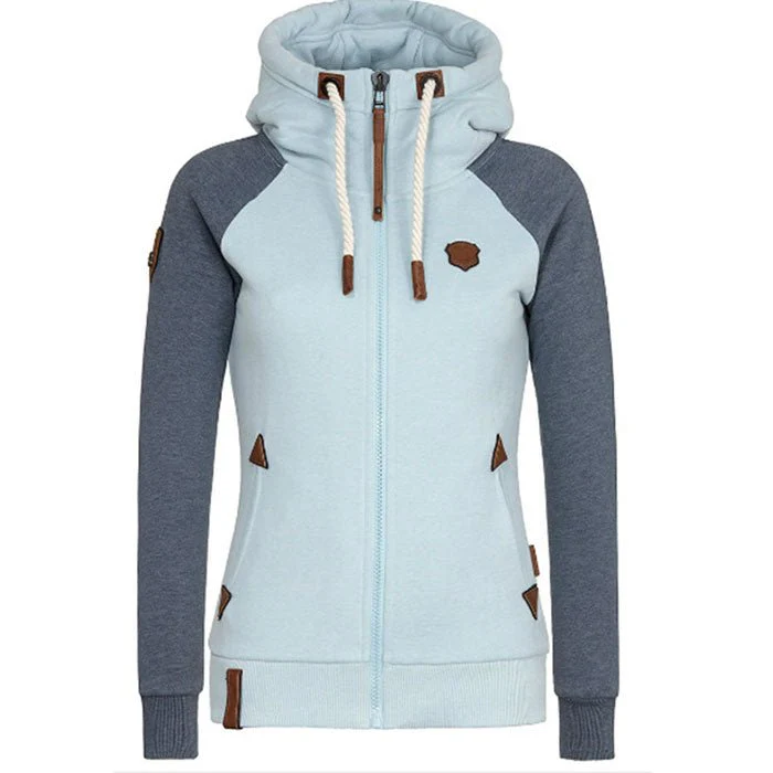 Damen-Strick-Kapuzenpullover mit Reißverschluss | Lange Ärmel - Image 4