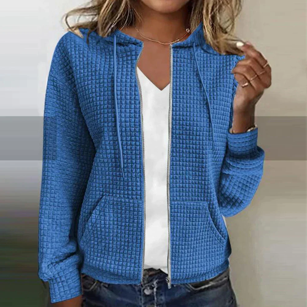 Damen Strickjacke Kariert Jacke | Elegant Leicht - Image 5